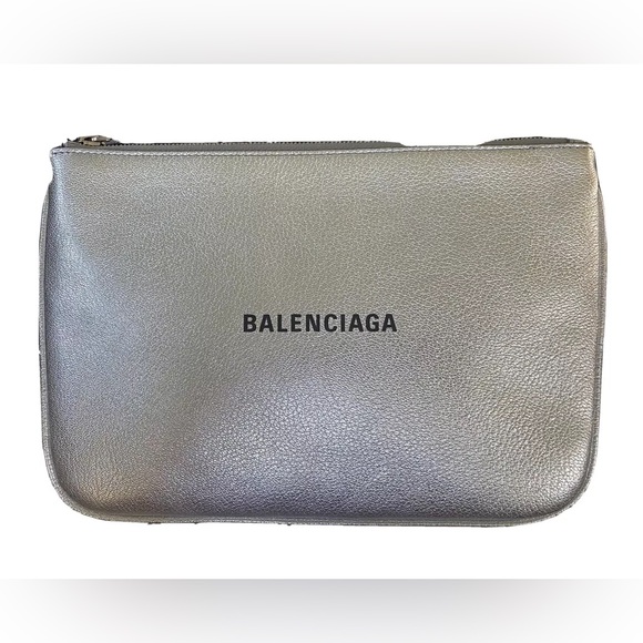 Limited Edition Balenciaga Silver Clutch - Picture 1 of 6